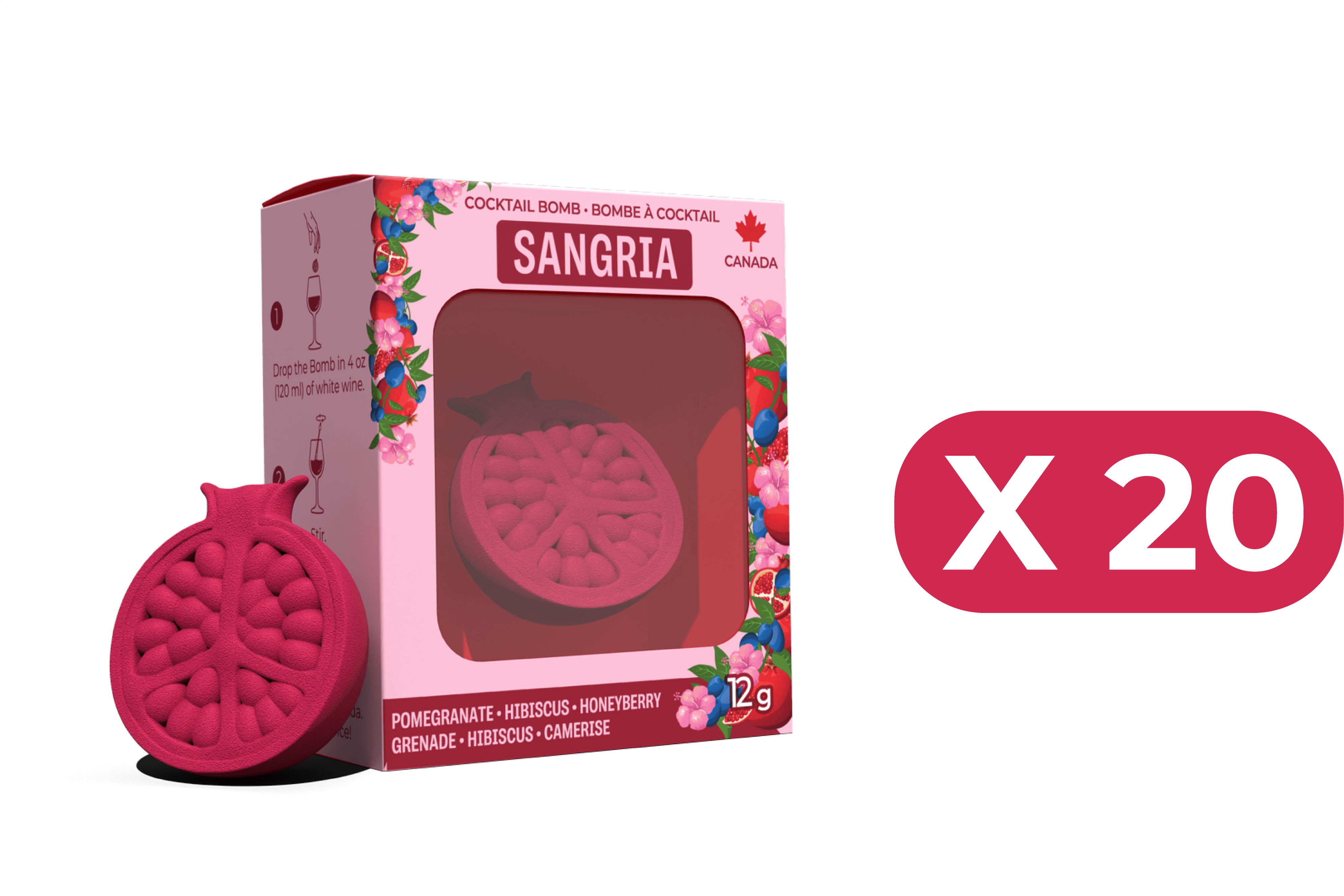 Grenade, Hibiscus et Camerise