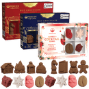 Cocktail et chocolat chaud ensemble festif